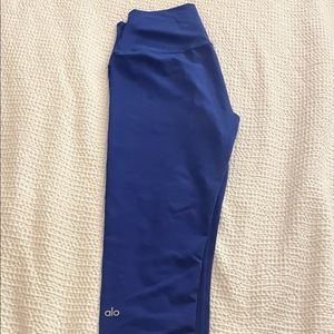 Alo Yoga Medium Airbrush Leggings 7/8 Blue